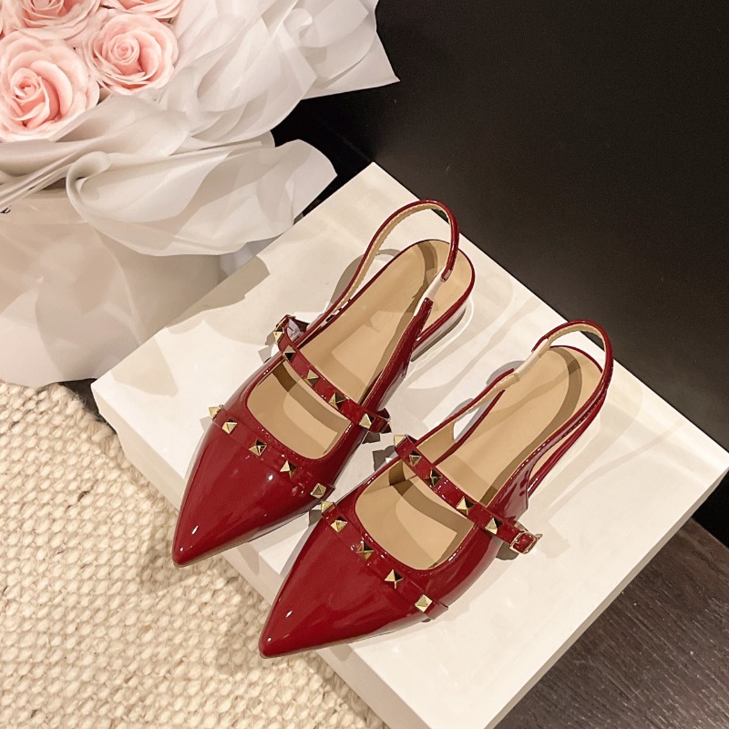 Pointed Toe Flat - 2026 New Style French Rivet Heeled