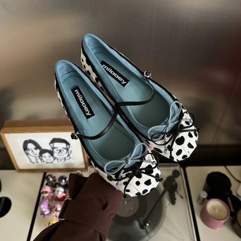 Women'S Shoes For Flat Feet - 2026French Flat Bottomed Rotundity Toe Ballet