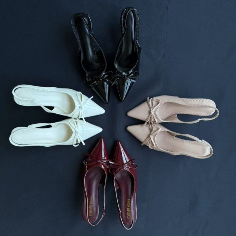 Pointed Toe Flat - Women Pointed Toe Sandals Slingback Heels