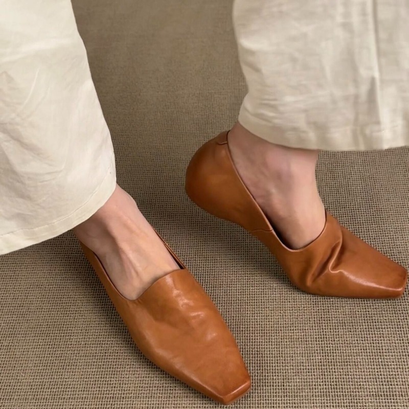 Pointed Toe Flat - Retro Flat Loafers Women's Slip-on British