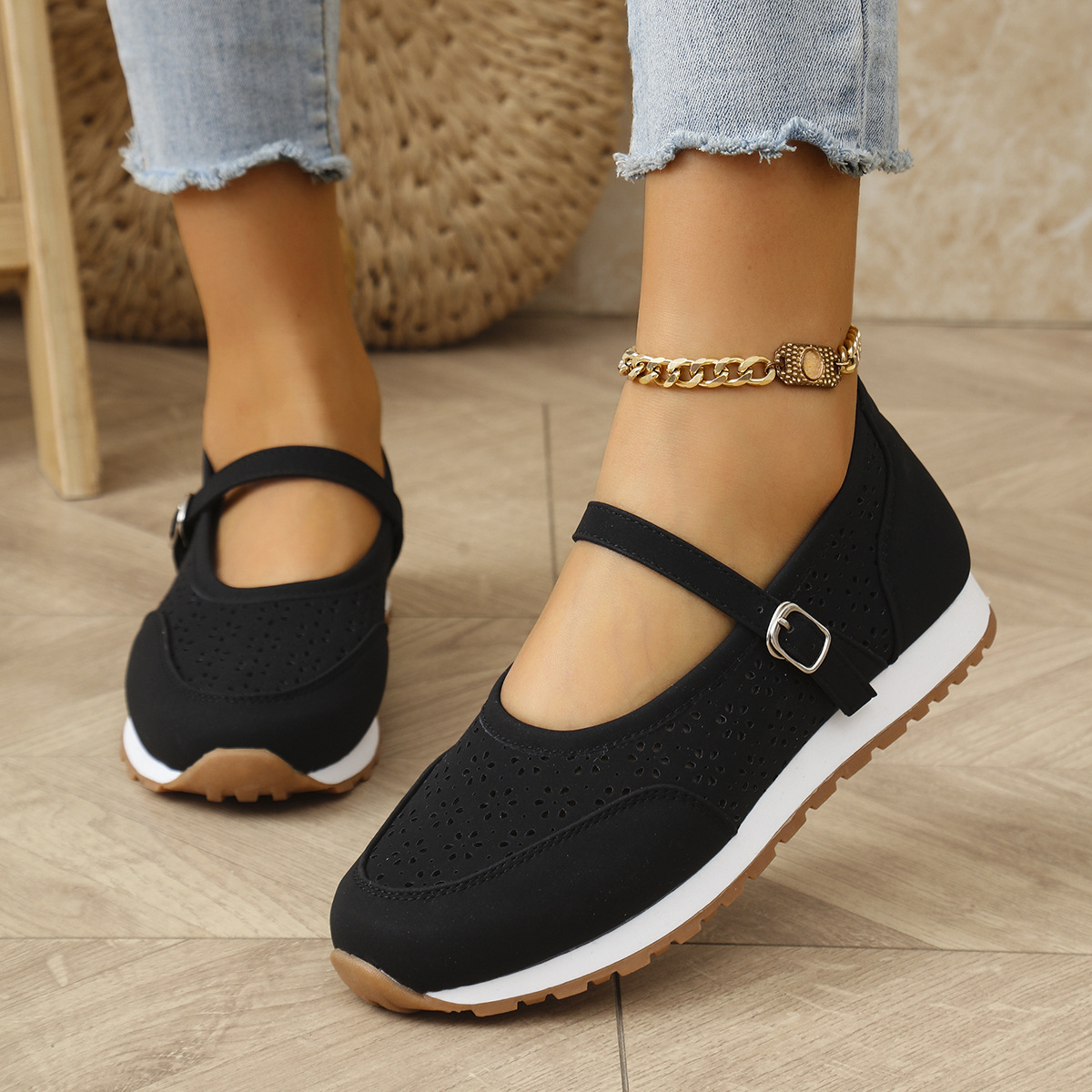 Women's Perforated Sneakers Su - Women Shoes Us To Eu review and price