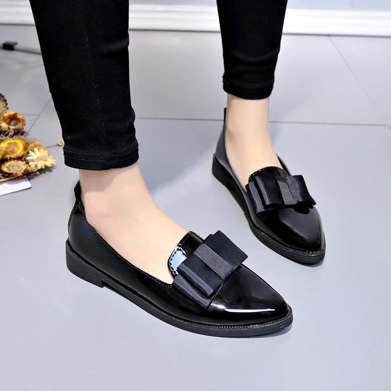 Black/ Wine Red Patent Leather - Shoes For Women Flats review and price