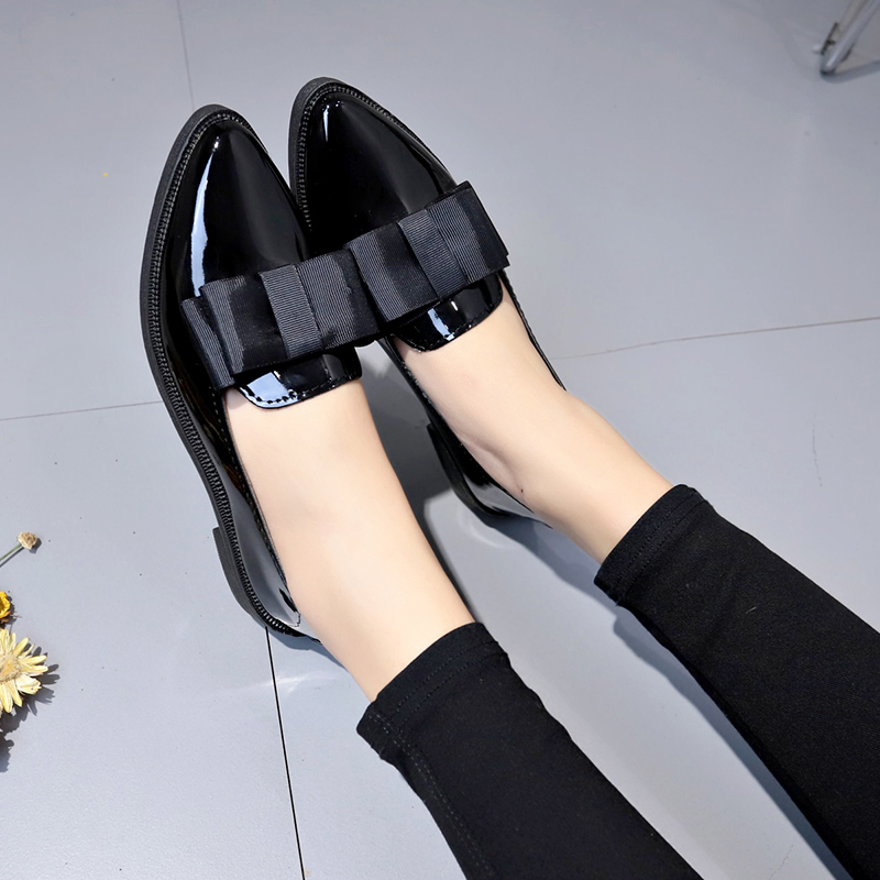 Black/ Wine Red Patent Leather - Shoes For Women Flats review and price