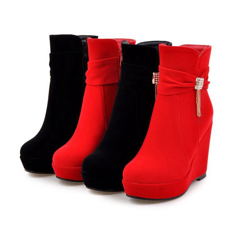 ORCHALISA Glam Red Ladies Ankl - Women'S Shoes Extended Sizes review and price