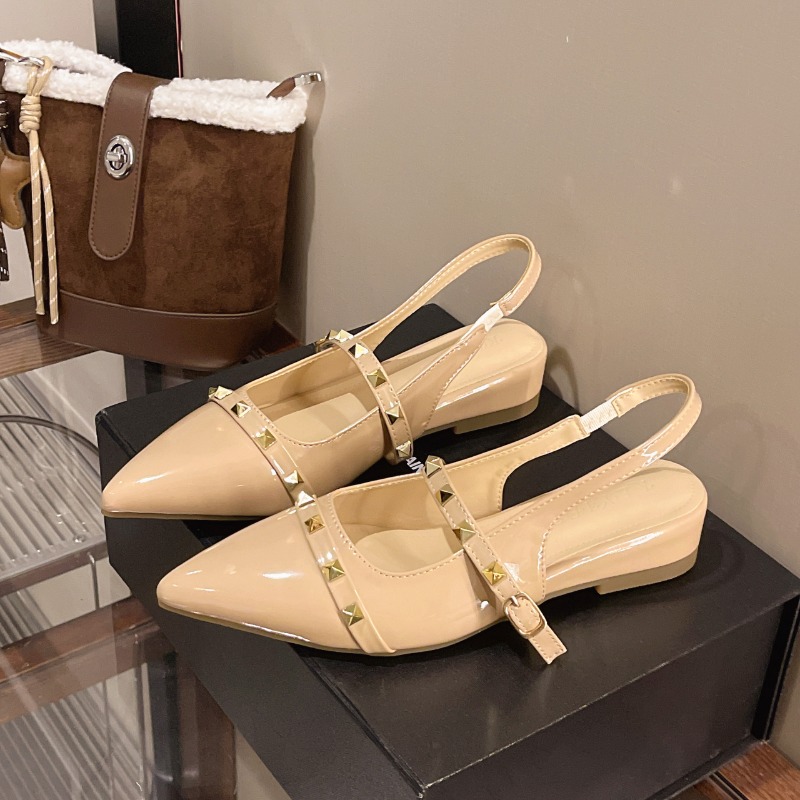 2026 New Style French Rivet He - Pointed Toe Flat review and price