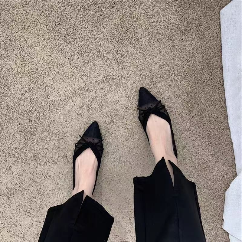 2026 Summer New Polka Dot Sing - Pointed Toe Flat review and price