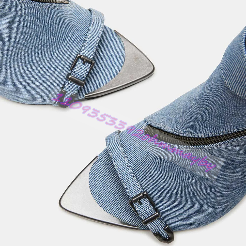 Summer Blue Denim Pointed-Toe  - Pointed Toe Flat review and price