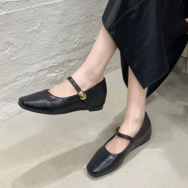 Ultra-Soft Leather Black Flats - Shoes For Women Flats review and price