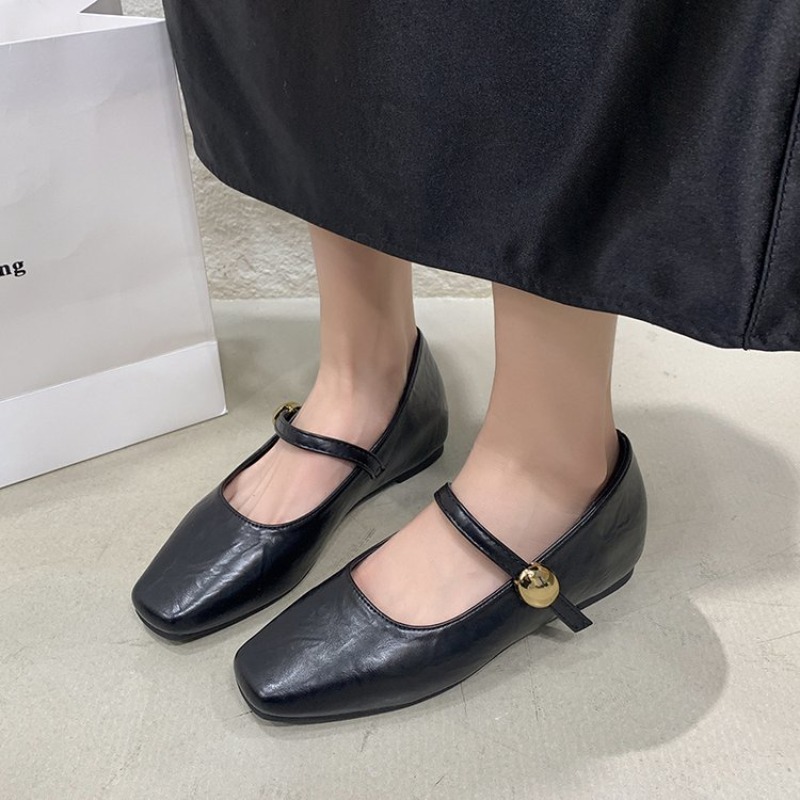 Ultra-Soft Leather Black Flats - Shoes For Women Flats review and price