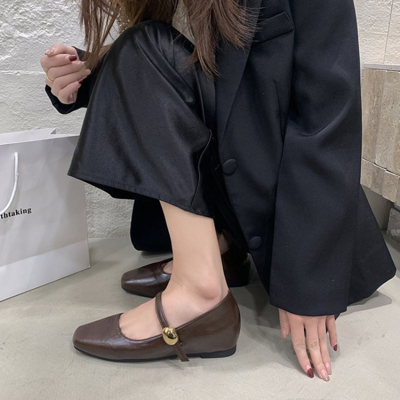 Ultra-Soft Leather Black Flats - Shoes For Women Flats review and price