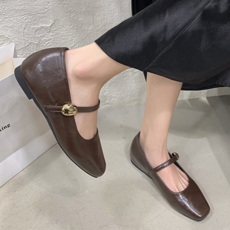 Ultra-Soft Leather Black Flats - Shoes For Women Flats review and price