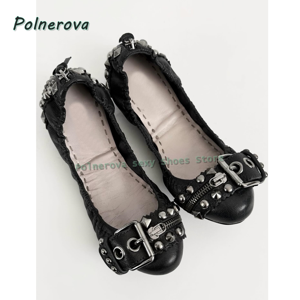Rivet Belt Buckle Mary Jane Sh - Women'S Shoes For Flat Feet review and price