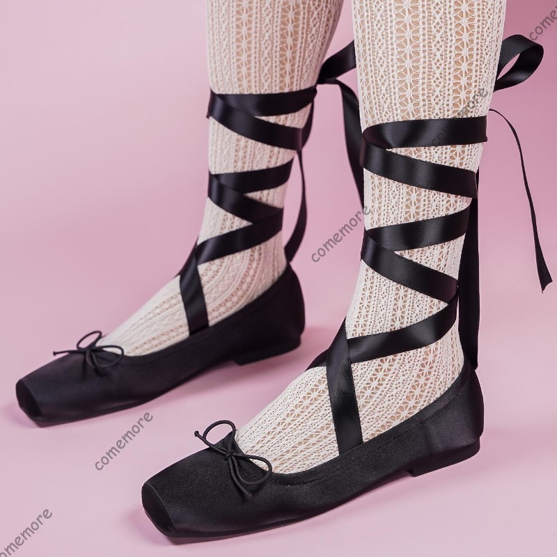 Women's Satin Ribbon Tie Balle - Shoes For Women Flats review and price