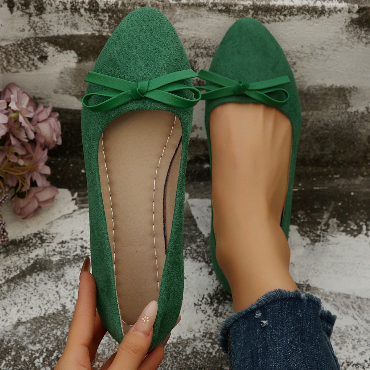 Lightweight women's shoes, gre - Shoes For Women Flats review and price